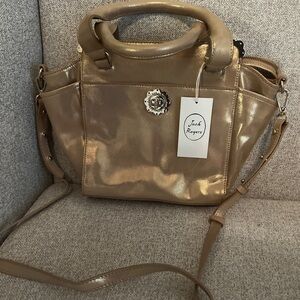 Jack Rogers Gold Purse